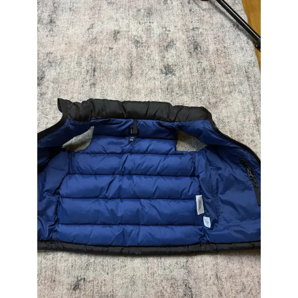 Gap Kids Navy Black Puffer Vest Zip Up Jacket Winter Warm Fall Sz XS/4-5